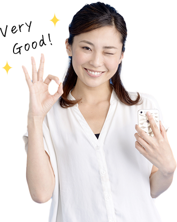 満足している女性の写真